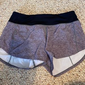 grey lululemon speed ups size 4 tall